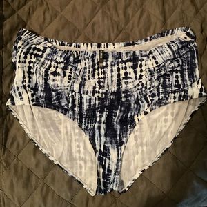 Torrid Tie Dye High Waisted Ruched Bikini Bottoms 4